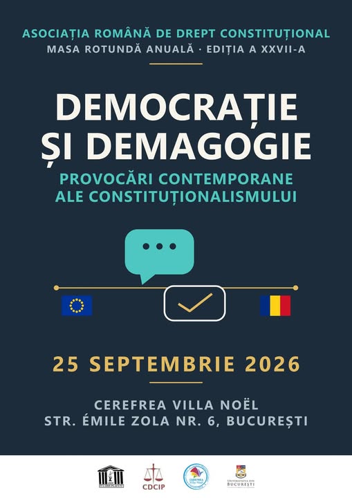 Afișul Mesei rotunde anuale ARDC 2026